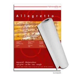 Hahnemühle ALLEGRETTO, 150g fein rau, 1,25 x 20 Meter Rolle