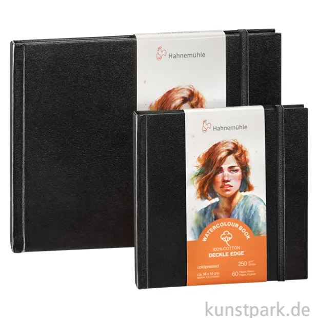 Hahnemühle Watercolour Book Deckle Edge, matt, 30 Blatt, 250g