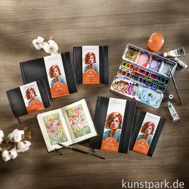 Hahnemühle Watercolour Book Deckle Edge, matt, 30 Blatt, 250g