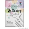 Handlettering Papiere in 5 Pastellfarben, 40 Blatt, 130/300g