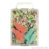 Heishi Perlen Set mit Schmuckzubehör, Orientgrün