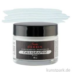 HERBIN Kalligraphie Tinte Pigmentiert, Weiß, 40 ml