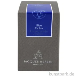 HERBIN Luxus Schreibtinte 1670 mit Goldschimmer - Oceanblau, 50 ml