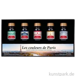 HERBIN Schreibtinten Geschenkset - Couleurs de Paris, 5 x 10 ml