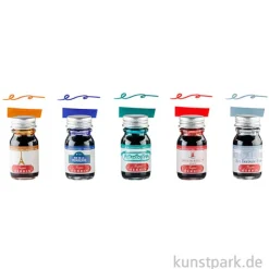 HERBIN Schreibtinten Geschenkset - Couleurs de Paris, 5 x 10 ml