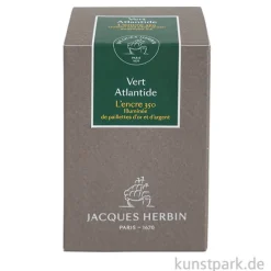 HERBIN Tinte 350 mit Gold- und Silberschimmer - Vert Atlantide, 50 ml