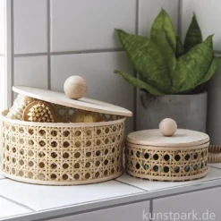 Holz Platten Set, Natur, Rund, ø 7,5-10,5 cm, Stärke 4 mm, 10 Stück