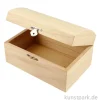 Holzbox mit Deckel, Schatzkiste, 16,5 x 11 x 8,55 cm