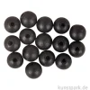 Holzperlen, Schwarz, matt, 10 mm, 35 Stück