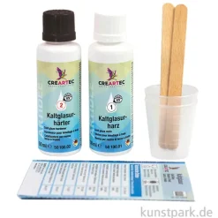 Kaltglasur Set, Resin UV-beständig, 100 ml