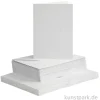 Karten und Kuverts - Weiß, 10,5 x 15 cm, 50 Sets