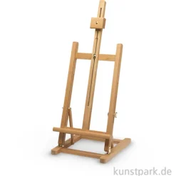 Klassische Tischstaffelei aus Buche, verstellbar bis Bildhöhe 57 cm