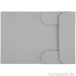 Klassische Zeichnungsmappe aus hellgrauem Karton
