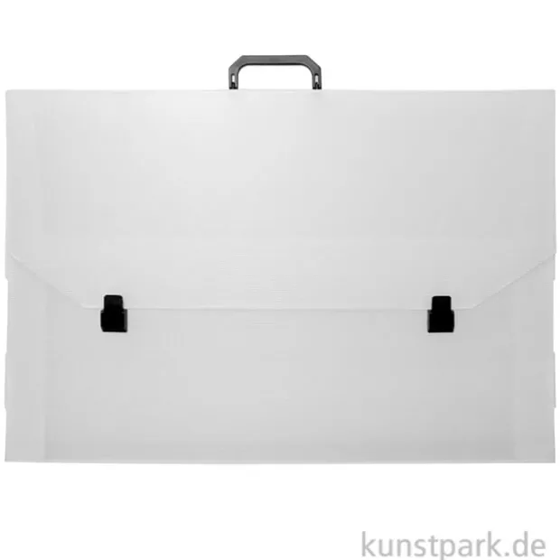 Künstler Transportmappe transparent, Größe 48 x 69 cm