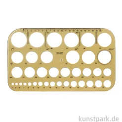 Koh-I-Noor Kreisschablone mit Kreisdurchmessern von 4 bis 40 mm