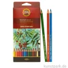 Koh-I-Noor MONDELUZ Aquarellstifte, 12 Stifte im Karton