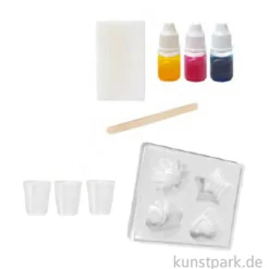 Kreativ-Set Seifengießen mit 4 Motiven, Farben + Zubehör