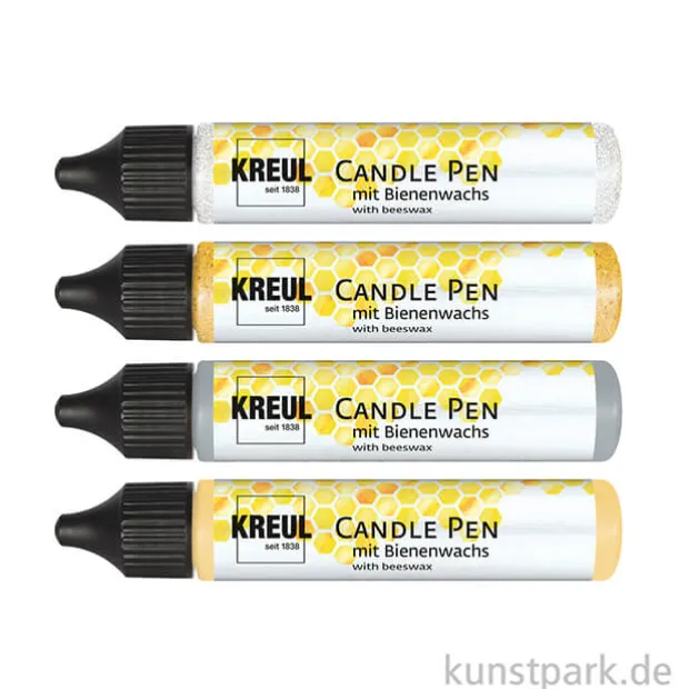 KREUL Candle Pen - Glamour Lighting Set mit 4 Kerzenstiften