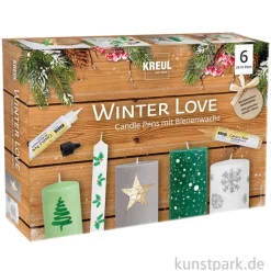 KREUL Candle Pen - Winter Love Set mit 6 Kerzenstiften