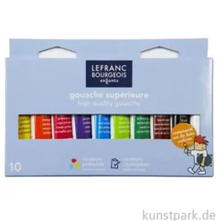 Lefranc & Bourgeois Gouachefarben Set, 10 x 10 ml Tuben