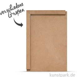 Linoleum Schneidebrett für Linkshänder im Querformat
