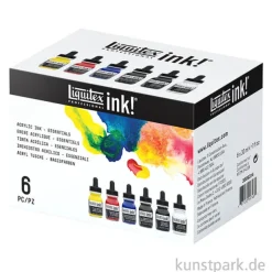 Liquitex Professional ACRYLIC INK Set Basisfarben mit 6 x 30 ml