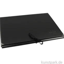 LOGO Künstlermappe aus schwarzer Hartpappe
