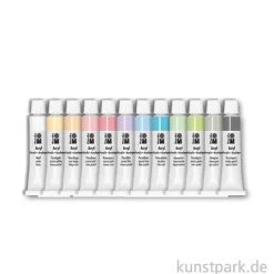 Marabu Acrylfarben Set - Pastell, 12 x 12 ml