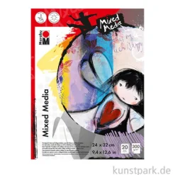 Marabu Mixed Media Malblock, 20 Blatt, 300 g 24x32 cm