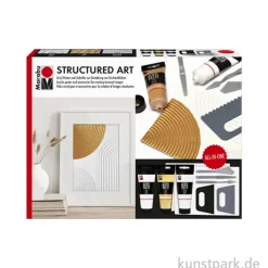 Marabu Structured Art Set mit Acrylpasten + Zubehör