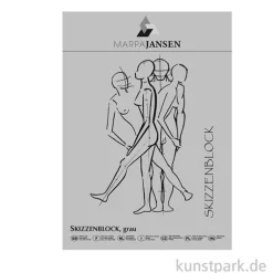 Marpa Jansen Skizzenpapier-Block - Grau, 110g