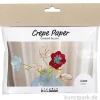 Mini Bastelset - Blumen aus Krepppapier, Pastellfarben