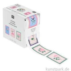 Mini Sticker - La Vie en Rose, Briefmarken, 120 Aufkleber