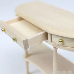 Miniatur Sideboard, Naturholz, 12 x 7,5 x 4 cm