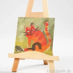 Mini-Staffelei aus Holz mit einer Höhe von 25 cm