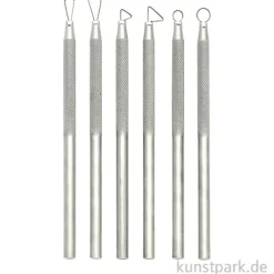 Modellierschlingen Set aus Aluminium mit 6 Werkzeugen