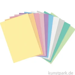Moosgummi in Pastellfarben, 20 x 29 cm, 10 Blatt
