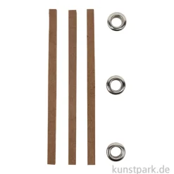 Outdoor Docht für Kerzen, 3 Stück, 6 x 6 x 120 mm