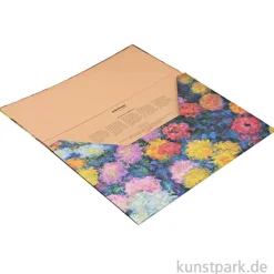 PAPERBLANKS Dokumentenmappe - Monets Chrysanthemen, 325 x 235 mm