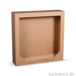 Pappmaché-Rahmen mit Holzsteckboden