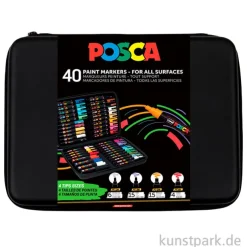 POSCA Marker Set - Koffer mit 40 Acrylstiften