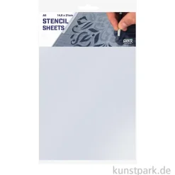 QBIX Stencil Sheets zum Schablonen selber machen, 0,2 mm, 10 Blatt, A5