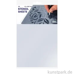 QBIX Stencil Sheets zum Schablonen selber machen, 0,2 mm, 10 Blatt, A4