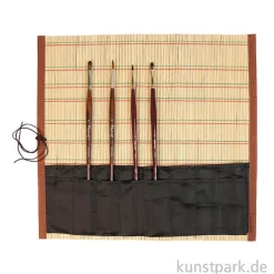 Raphael Pinselmatte mit 4 Pinseln für Acryl & Öl