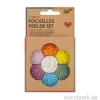 Rocailles Perlen Set - Bunt, 90g Perlen mit Nylonfäden + Zubehör