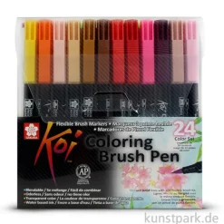 Sakura Koi Coloring Brush Pen Set - 24 verschiedene Farben