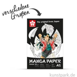 Sakura Manga Zeichenblock, 20 Blatt, 250g