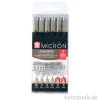 Sakura PIGMA Micron 4+2 Set - 6 Fineliner 0,2-0,5 mm, Schwarz