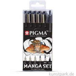 Sakura PIGMA Micron Manga Set, 6-teilig