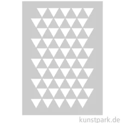 Schablone - Muster Dreiecke, Triangles, A5